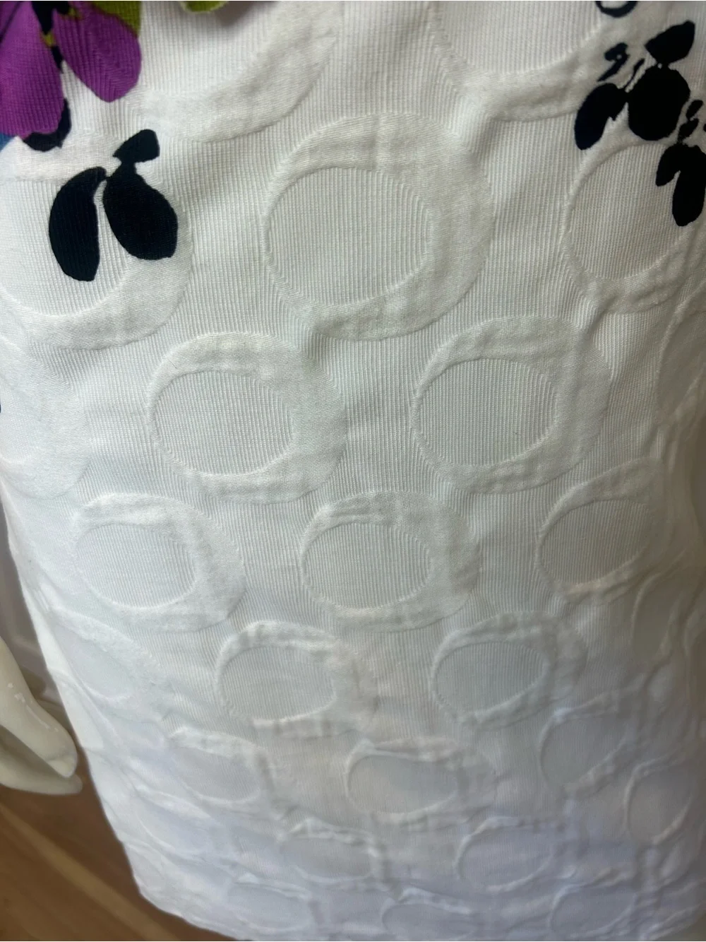 Gorgeous MUSE White Dress with Multicolor Floral Appliqué❤️4 - Picture 5 of 10
